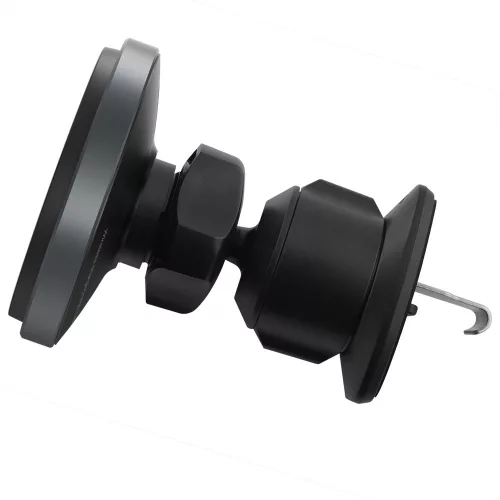 Proove - Autós tartó vezeték nélküli töltéssel Magic Circle Pro (WHMP15010001) - MagSafe, Szellőzőrácsra, 360, Qi2 15W, LED - Black