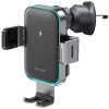 Proove - Autós tartó vezeték nélküli töltéssel Triple Clamp Pro (WHTP15010004) - 2in1 Mount, Automatic, LED, Qi2 15W - Metal Grey