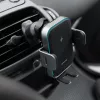 Proove - Autós tartó vezeték nélküli töltéssel Triple Clamp Pro (WHTP15010004) - 2in1 Mount, Automatic, LED, Qi2 15W - Metal Grey