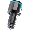 Proove - Car Charger with FM Modulator (FMNX30110001) - USB, Type-C, U-Disk, TF, Bluetooth 5.3, Fast Charge, 30W, LED - Black