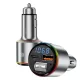 Proove - Car Charger with FM Modulator (FMPD30110006) - USB, Type-C, AUX, Bluetooth 5.3, Fast Charge, 30W, 12-24V - Silver
