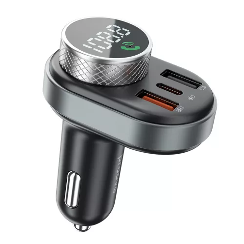 Proove - Car Charger with FM Modulator (FMSL30110001) - USB, Type-C, U-Disk, TF, Bluetooth 5.4, Fast Charge, 30W - Black