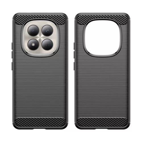 Techsuit - Carbon szilikon tok - Xiaomi Redmi Note 15 Pro 4G - Fekete
