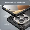 Techsuit - Carbon szilikon tok - Xiaomi Redmi Note 15 Pro 4G - Fekete