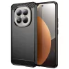 Techsuit - Carbon szilikon tok - Xiaomi Redmi Note 15 Pro 5G - Fekete
