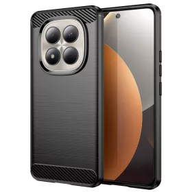   Techsuit - Carbon szilikon tok - Xiaomi Redmi Note 15 Pro 5G - Fekete