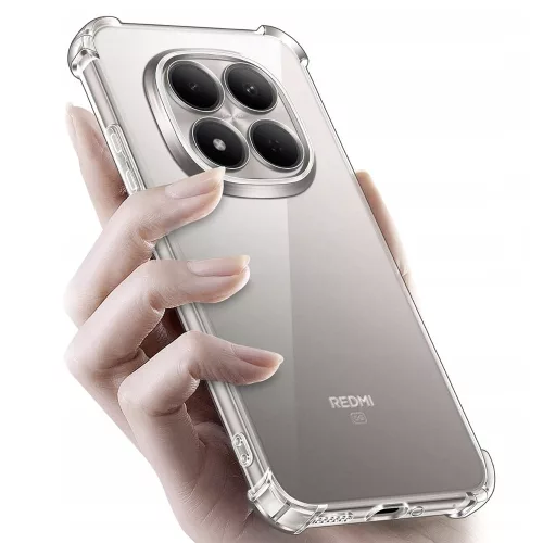 Techsuit - Shockproof Átlátszó Ütésálló Szilikon tok - Xiaomi Redmi Note 15 Pro 5G - Átlátszó
