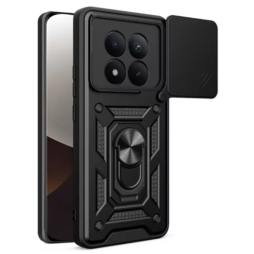 Techsuit - CamShield ütésálló tok - Xiaomi Redmi Note 15 Pro+ 5G / Poco M8 Pro 5G - Fekete