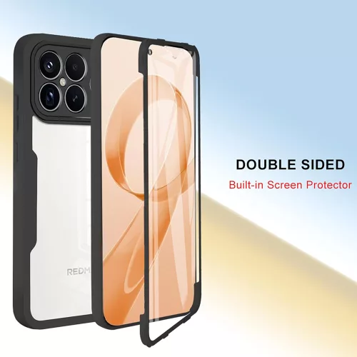 Techsuit - ColorVerse 360 tok kijelzővédővel - Xiaomi Poco F8 Ultra - Fekete