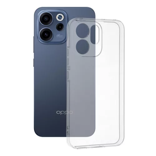 Techsuit - Clear Silicone tok - Oppo Reno 15 F / Reno 15 FS 5G - Átlátszó