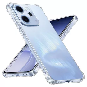   Techsuit - Shockproof Átlátszó Ütésálló Szilikon tok - Oppo Reno15 F / Reno15 FS 5G - Átlátszó
