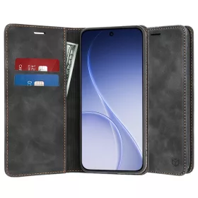   Techsuit - Confy Cover kinyitható tok - Oppo Reno15 F / Reno15 FS 5G - Fekete