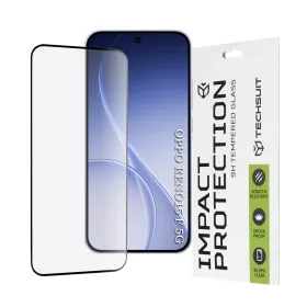   Techsuit - 111D Full Cover / Full Glue üvegfólia - Oppo Reno15 F / Reno15 FS 5G - Fekete széllel