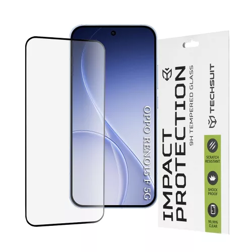 Techsuit - 111D Full Cover / Full Glue üvegfólia - Oppo Reno15 F / Reno15 FS 5G - Fekete széllel