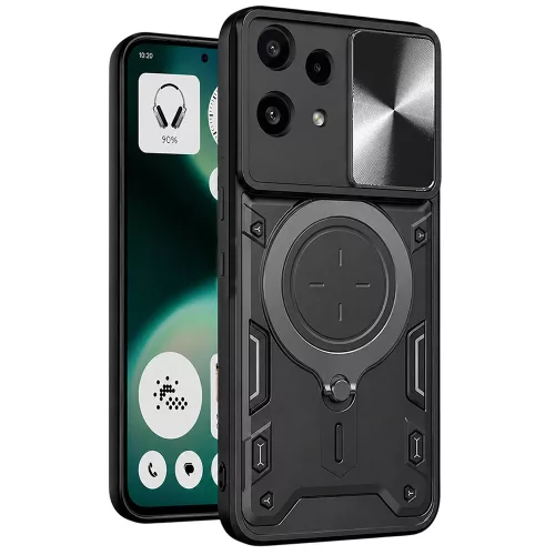 Techsuit - CamGuard Pro tok ütésálló tok - Nothing Phone (3a) Lite - Fekete