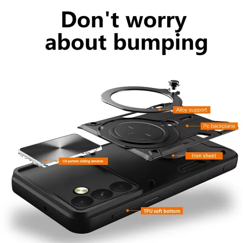 Techsuit - CamGuard Pro tok ütésálló tok - Nothing Phone (3a) Lite - Kék