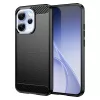 Techsuit - Carbon szilikon tok - Oppo Reno15 Pro - Fekete