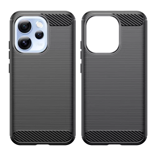 Techsuit - Carbon szilikon tok - Oppo Reno15 Pro - Fekete