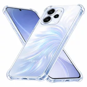   Techsuit - Shockproof Átlátszó Ütésálló Szilikon tok - Oppo Reno15 Pro - Átlátszó