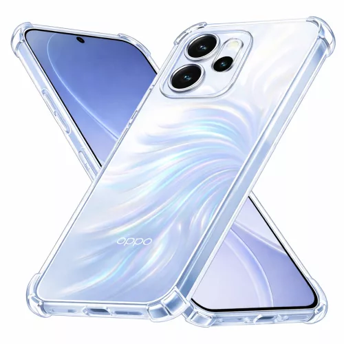 Techsuit - Shockproof Átlátszó Ütésálló Szilikon tok - Oppo Reno15 Pro - Átlátszó