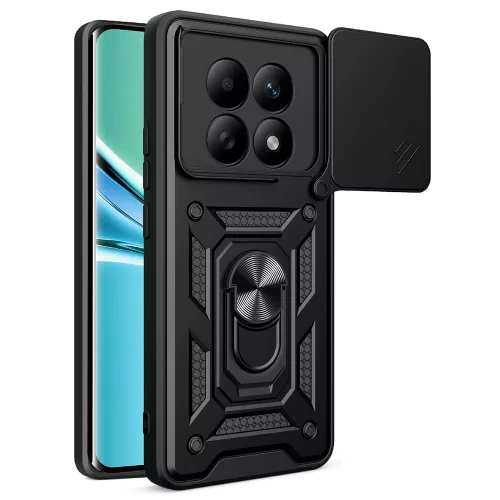 Techsuit - CamShield ütésálló tok - Xiaomi Redmi Note 15 5G / Note 15 4G / Poco M8 5G - Fekete