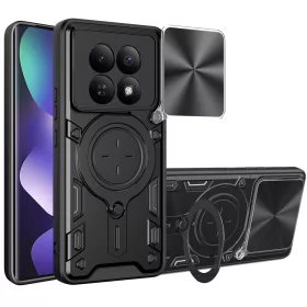   Techsuit - CamGuard Pro ütésálló tok - Xiaomi Redmi Note 15 5G / Note 15 4G / Poco M8 5G - Fekete