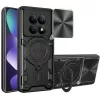 Techsuit - CamGuard Pro tok ütésálló tok - Xiaomi Redmi Note 15 5G / Note 15 4G / Poco M8 5G - Fekete
