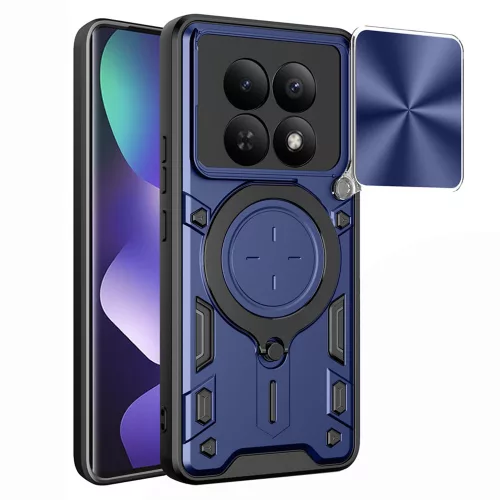 Techsuit - CamGuard Pro tok ütésálló tok - Xiaomi Redmi Note 15 5G / Note 15 4G / Poco M8 5G - Kék