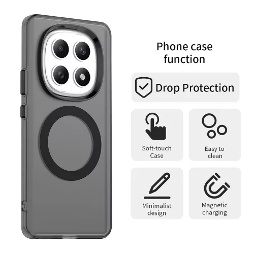 Techsuit - CandyCase MagSafe tok - Xiaomi Redmi Note 15 5G / Note 15 4G / Poco M8 5G - Fekete