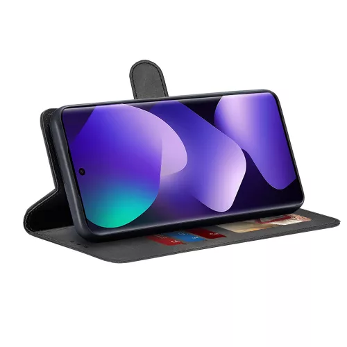 Techsuit - Diary Book kinyitható tok - Xiaomi Redmi Note 15 5G / Note 15 4G / Poco M8 5G - Fekete