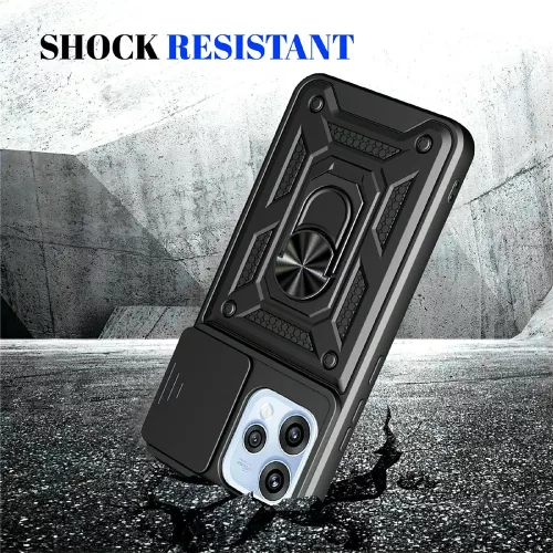 Techsuit - CamShield ütésálló tok - Oppo Reno15 F / Reno15 FS 5G - Fekete