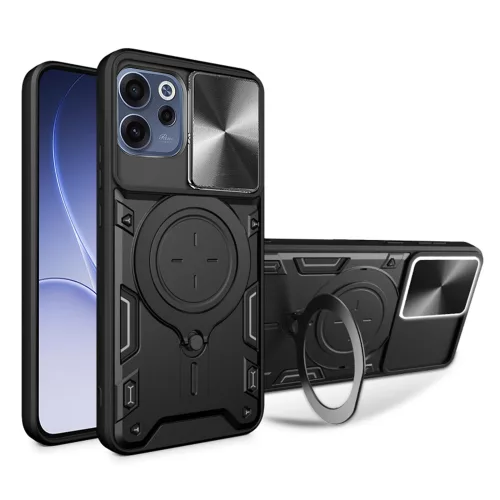 Techsuit - CamGuard Pro tok ütésálló tok - Oppo Reno15 F / Reno15 FS 5G - Fekete