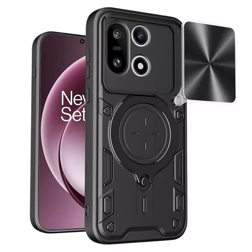 Techsuit - CamGuard Pro tok ütésálló tok - OnePlus 15 - Fekete