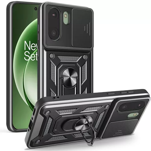 Techsuit - CamShield ütésálló tok - OnePlus 15R - Fekete