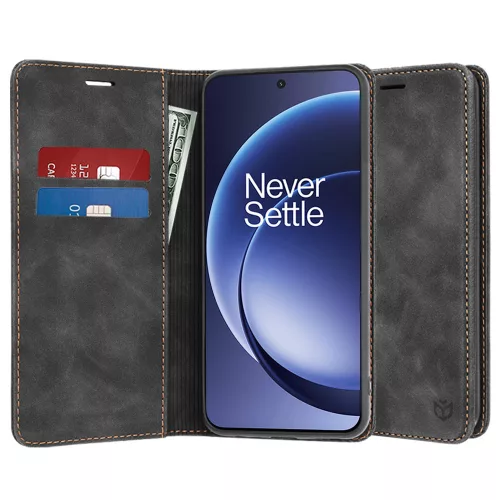 Techsuit - Confy Cover kinyitható tok - OnePlus 15R - Fekete