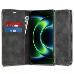   Techsuit - Confy Cover kinyitható tok - Xiaomi 17 Ultra - Fekete
