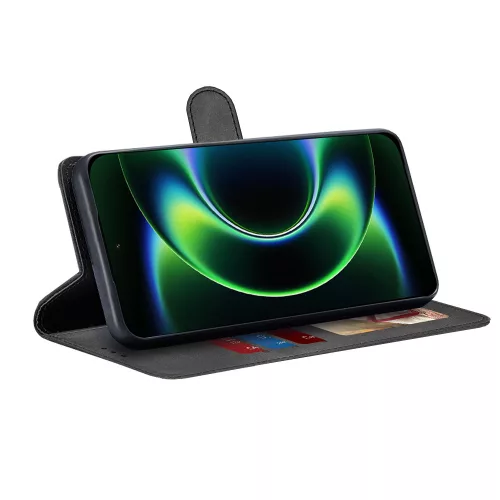 Techsuit - Diary Book kinyitható tok - Xiaomi 17 Ultra - Fekete
