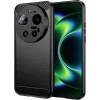 Techsuit - Carbon szilikon tok - Xiaomi 17 Ultra - Fekete