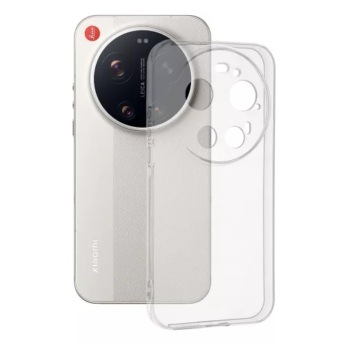 Techsuit - Clear Silicone tok - Xiaomi 17 Ultra - Átlátszó