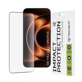   Techsuit - 111D Full Cover / Full Glue Glass - Xiaomi 17 Ultra - Black