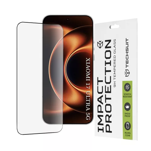 Techsuit - 111D Full Cover / Full Glue Glass - Xiaomi 17 Ultra - Black