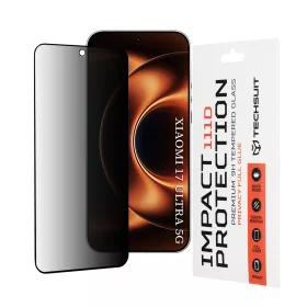   Techsuit - 111D Privacy betekintésgátló üvegfólia - Xiaomi 17 Ultra - Fekete