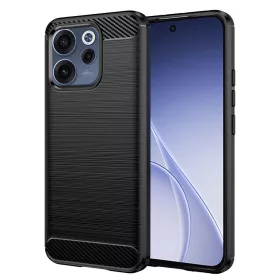   Techsuit - Carbon szilikon tok - Oppo Reno15 F / Reno15 FS 5G - Fekete