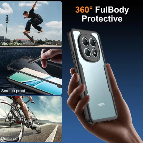 Techsuit - ColorVerse 360 tok kijelzővédővel - Xiaomi Redmi Note 15 5G / Poco M8 5G - Fekete