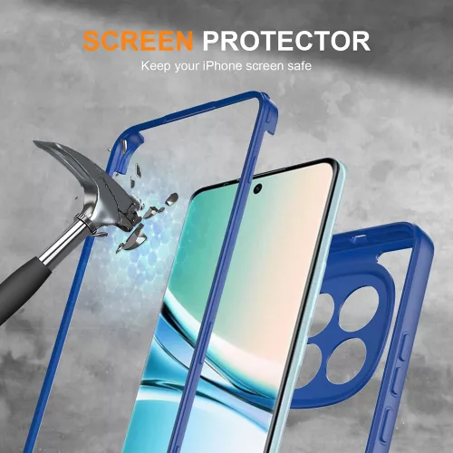 Techsuit - ColorVerse 360 tok kijelzővédővel - Xiaomi Redmi Note 15 5G / Poco M8 5G - Kék