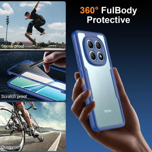 Techsuit - ColorVerse 360 tok kijelzővédővel - Xiaomi Redmi Note 15 5G / Poco M8 5G - Kék