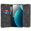 Techsuit - Confy Cover kinyitható tok - Xiaomi Redmi Note 15 Pro 4G - Fekete