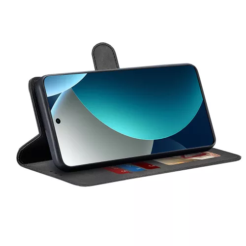 Techsuit - Diary Book kinyitható tok - Xiaomi Redmi Note 15 Pro 4G - Fekete