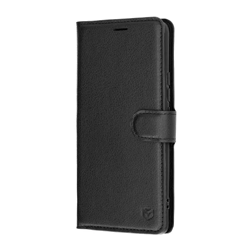Techsuit - Leather Folio kinyitható tok - Xiaomi Redmi Note 15 Pro 4G - Fekete