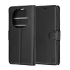Techsuit - Leather Folio kinyitható tok - Xiaomi Redmi Note 15 Pro 4G - Fekete